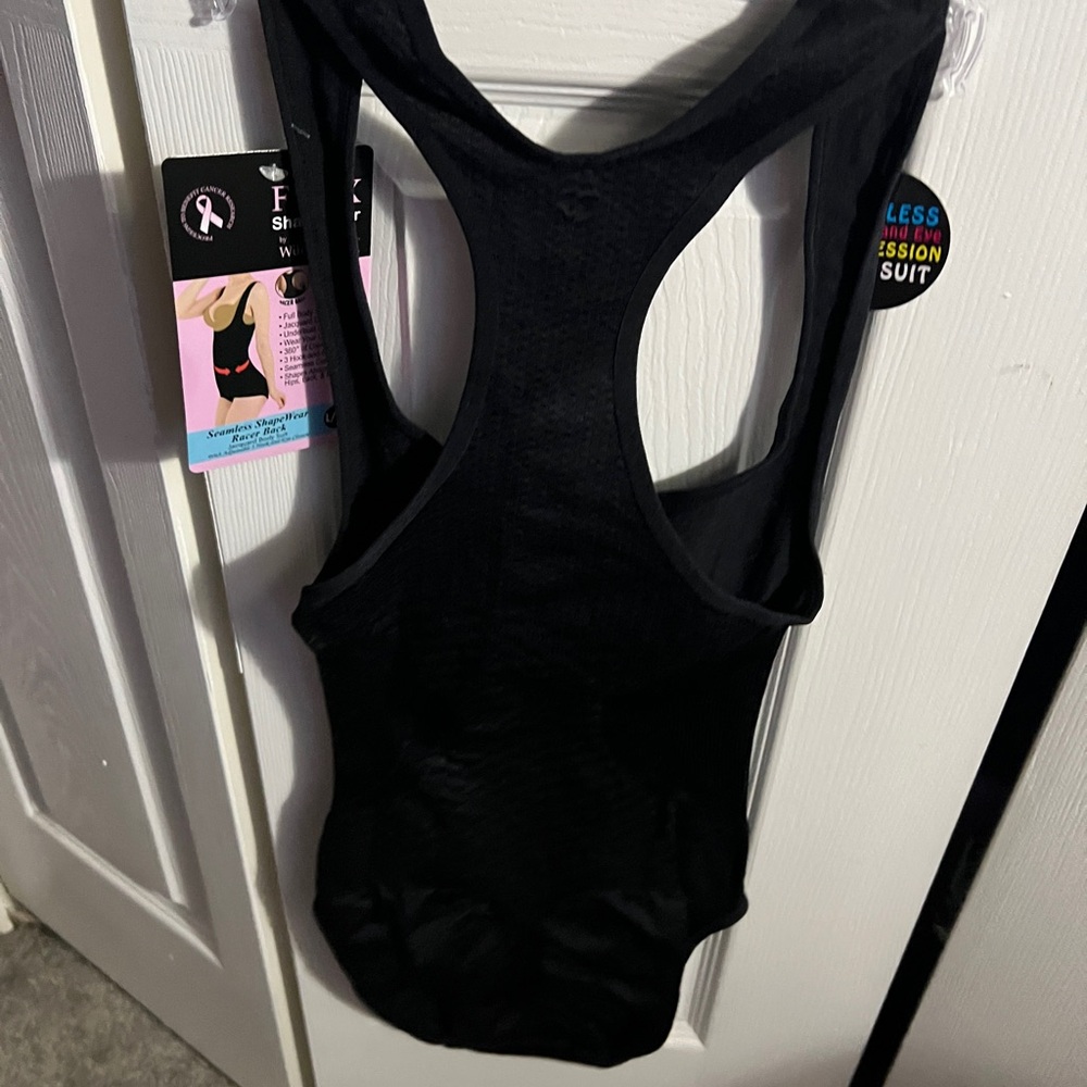 Black Shapewear Intimates with Racerback Design - Picture 7 of 10